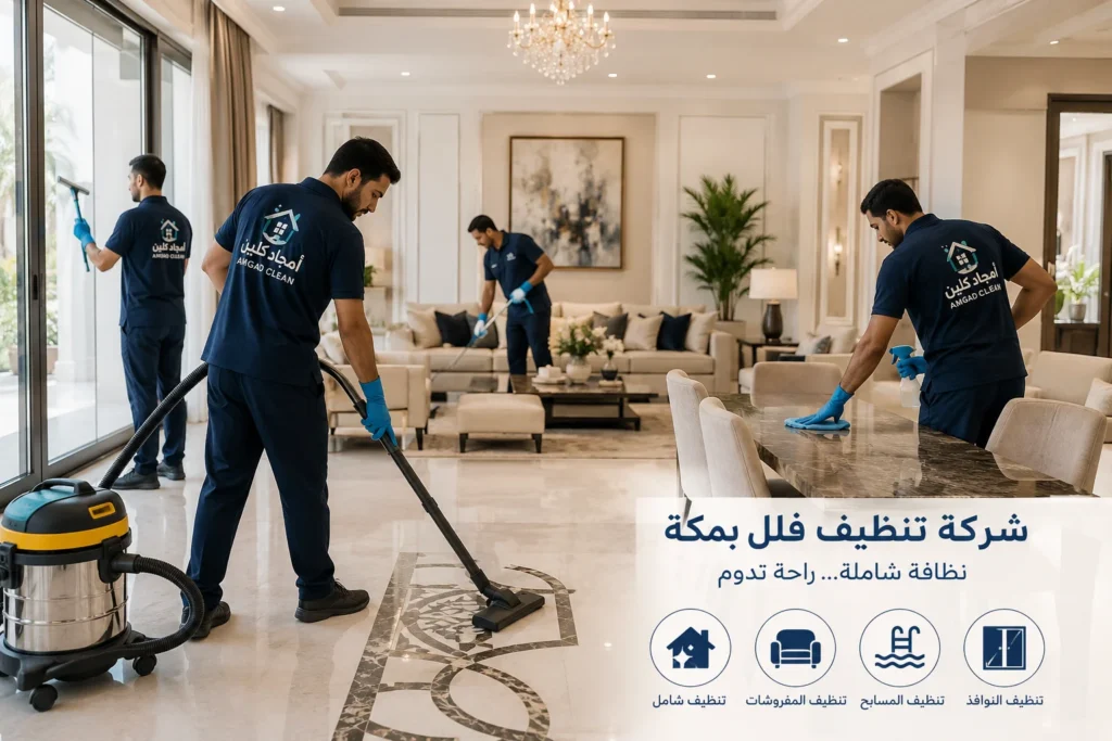 أفضل شركة تنظيف فلل بمكة تنظيف وتلميع السيراميك